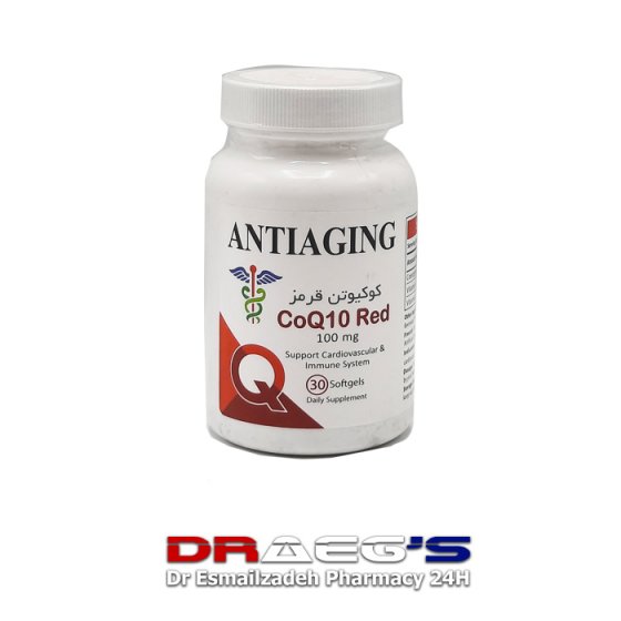 آنتی ایجینگ کوکیوتن قرمز کپسول ژله ای 30 عدد|کمک به سلامت قلب و عروقANTI AGING CO Q10 RED SOFTGELS30