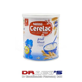 سرلاک گندم نستله مناسب برای کودکان از پایان 6 ماهگیNestle cerelac wheat with milk 400gr