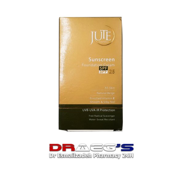 ژوت ضد آفتاب رنگی انواع پوست JUTE sun scren foundation cream spf 25
