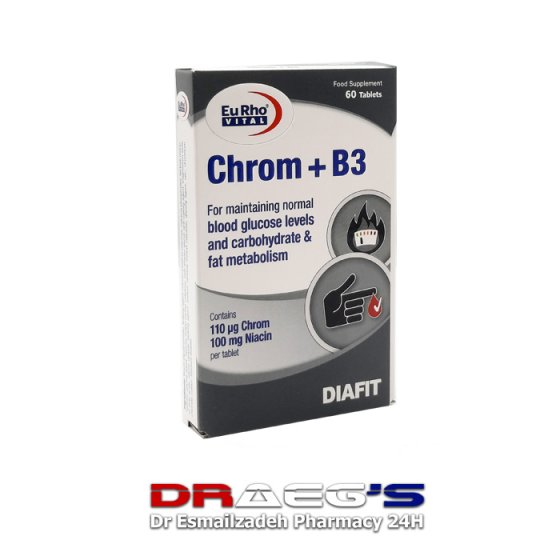 یوروویتال کروم +ب3 UERHOVITAL CHROM AND VITAMIN B3