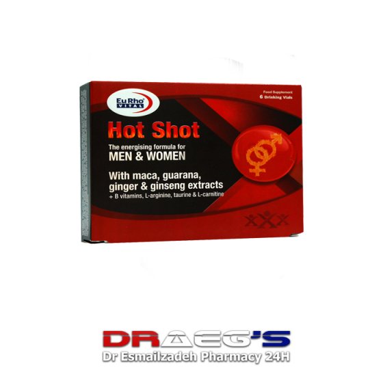 یوروویتال هات شات ویال خوراکیeurhovital hotshot 6Drink vials