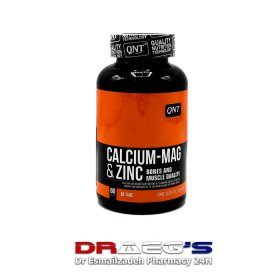 کیو ان تی کلسیم منیزیم زینک قرص 60 عددQNT CALCIUM_MAG&ZINC60 CAPS