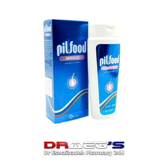 پیلفود شامپو مناسب کف سر چرب200میلpilfood shampoo ph6 200 ml