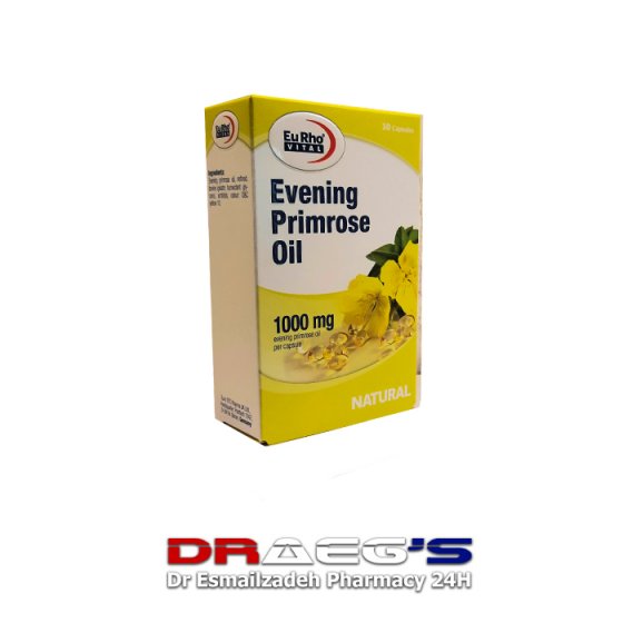 یوروویتال اوینینگ  پرایم رز اویل(گل مغربی)30 عدد کپسولeurhovital evening primrose oil 1000mg30 capsuls