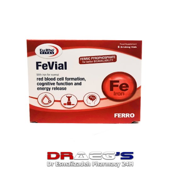 یوروویتال فویال ویال 6 عددیeurhovital fevial drinking6 vials