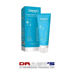 ژنوبایوتیک کرم ضد آفتاب برای پوست خشک و معمولی اس پی اف 50 بی رنگ حجم 50 میلGENOBIOTIC SUNSCREEN CREAM FOR NORMAL&DRY SKIN SPF50