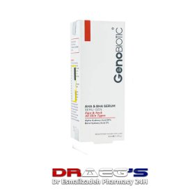 ژنوبایوتیک سرم آلفا و بتاهیدروکسی اسید انواع پوست حجم 30میلGENOBIOTIC AHA&BHA SERUM 30ML