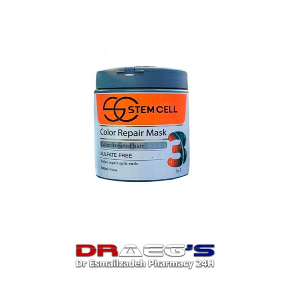 استم سل ماسک مو مخصوص موهای رنگ و هایلایت شده حجم500میلSTEM CELL COLOR REPAIR MASK500ML